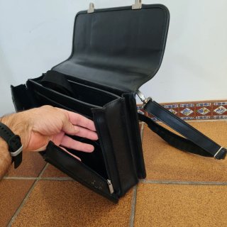 Maletín Addison Negro Piel