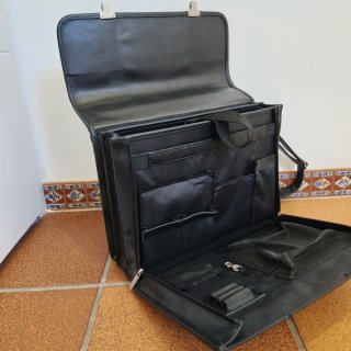 Maletín Addison Negro Piel