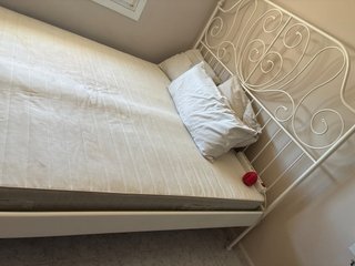 Cama forja blanca 160 Disponible a partir 15/09