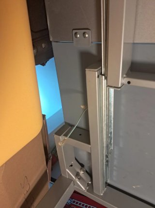 Mesa cristal plegable metal