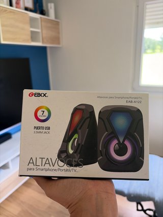Altavoces EBOX USB 3.5mm Jack Multicolor