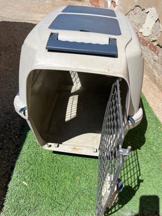 Transportín perro mediano beige/gris. Marchioro