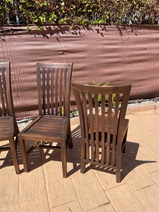 4 Sillas de Comedor en Madera Teka