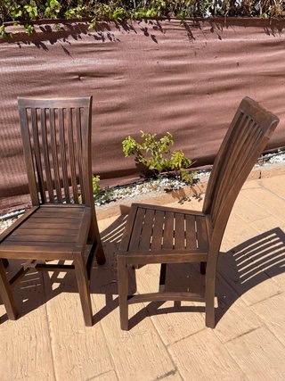 4 Sillas de Comedor en Madera Teka
