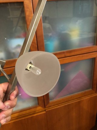 Lámpara de techo acero y cristal