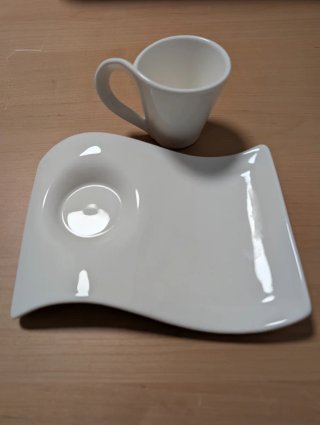 Taza y plato Villeroy & Boch