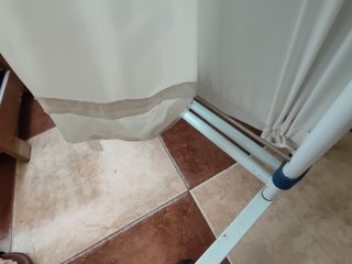 Biombo clínico con ruedas