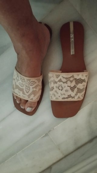 Sandalias Zara Beige y Marrón