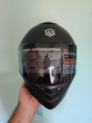 Casco Moto Integral Talla M Negro Mate
