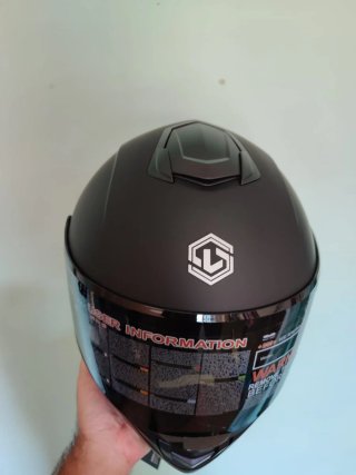 Casco Moto Integral Talla M Negro Mate