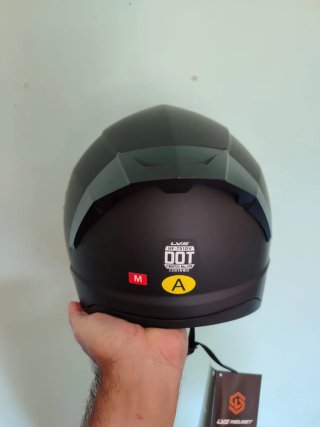 Casco Moto Integral Talla M Negro Mate