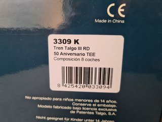 Electrotren 3309K Talgo III RD TEE 50 Aniversario