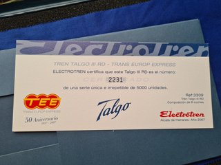 Electrotren 3309K Talgo III RD TEE 50 Aniversario