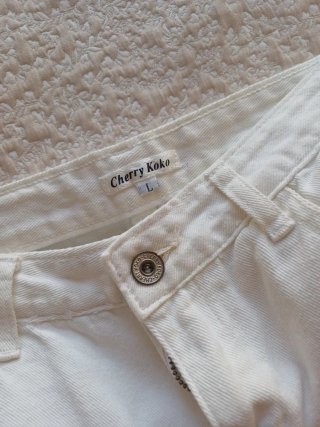 Falda vaquera blanca Cherry Koko