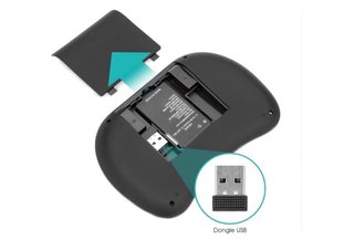 Rii Mini i8 Teclado Ergonómico con Touchpad