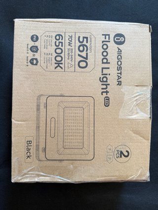 2 Focos LED Aigostar 70W IP65 Exterior