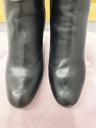 Botas altas de cuero negras