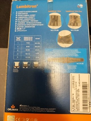 Faja Sacrolumbar Talla Única