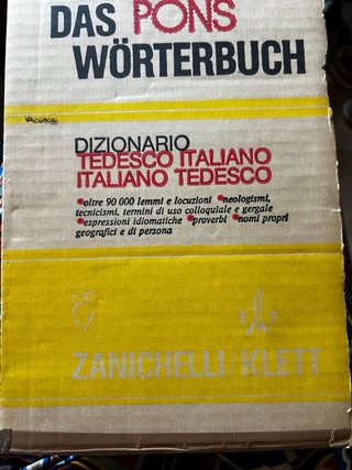 Dizionario Zanichelli Italiano - Tedesco