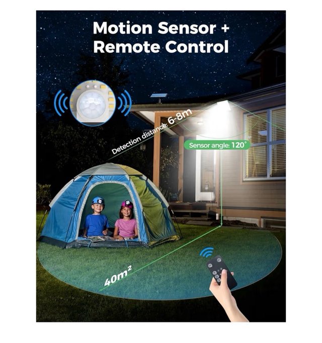 Pack 2 Luces Solares LED Exterior con Sensor