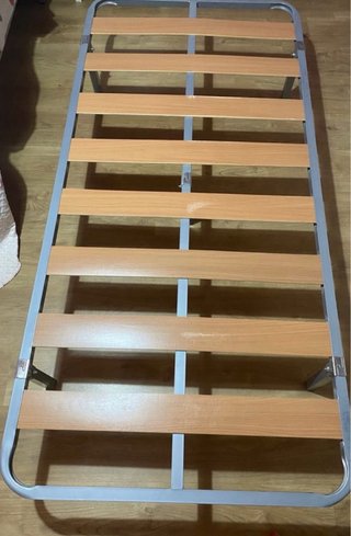Dos somieres madera cama 90cm.