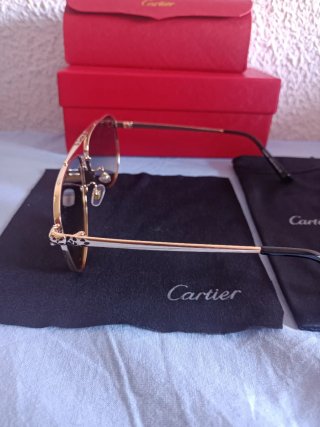 Gafas de sol Cartier doradas y negras