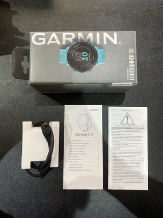 Garmin Forerunner 55 Reloj GPS Azul/Blanco