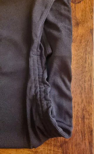 Vestido canalé negro