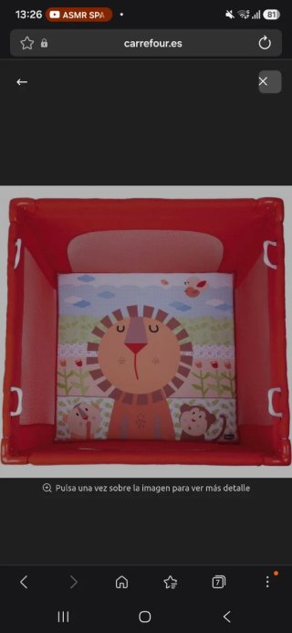 Parque infantil Chicco rojo