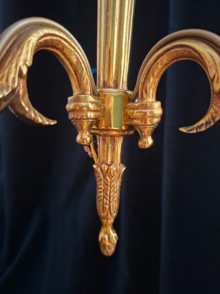 Applique Lampada Parete Francese Vintage Oro