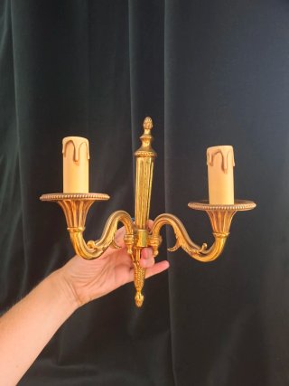 Applique Lampada Parete Francese Vintage Oro