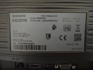 Monitor Samsung 24 Full HD 1ms HDMI/VGA