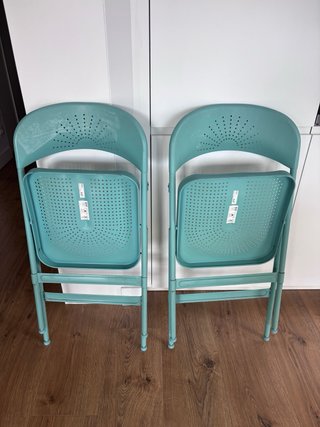 2 Sillas Frode Ikea Azul Verdoso Plegables