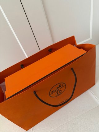 Caja y Bolsa Hermes Original Naranja