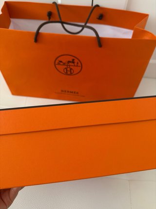 Caja y Bolsa Hermes Original Naranja