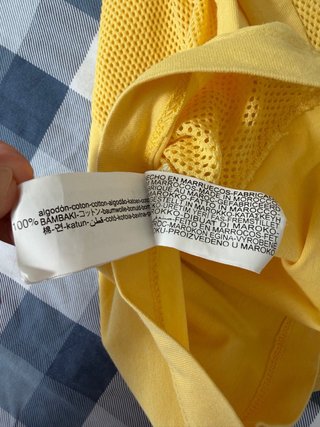 Camiseta Zara Amarilla Talla S