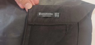 Minifalda pantalón cuero Stradivarius T40