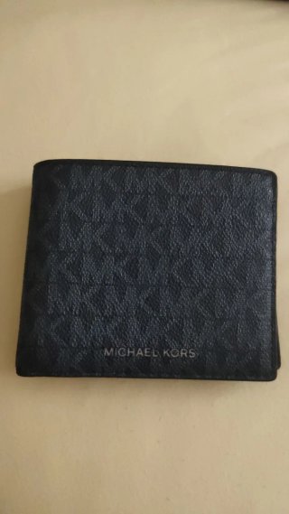 Billetera Michael Kors Original Azul/Gris