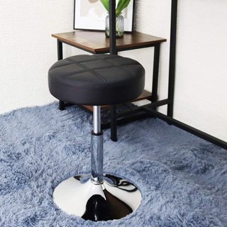 Taburete Giratorio Ajustable Negro