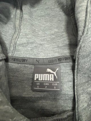 Sudadera Puma Gris con cremallera