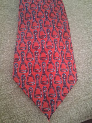Corbata de seda natural roja