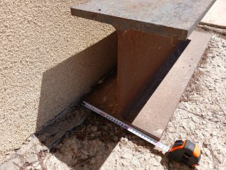 Viga de hierro industrial