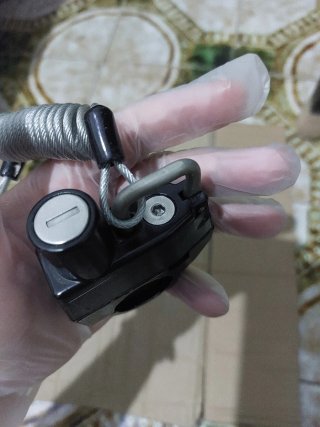Candado Antirrobo Moto/Bici + Cable + 2 Llaves