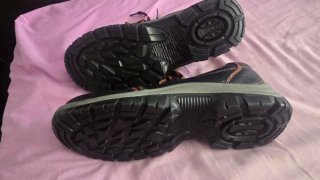 Zapatos de seguridad SKARPA negros y naranjas