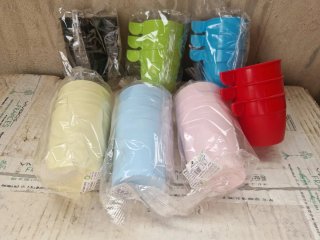 21 Vasos de Plástico Colores