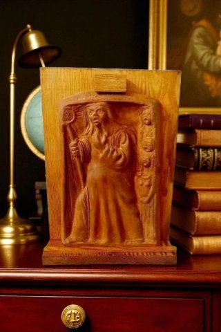 Scultura legno e terracotta Marto Andrisani
