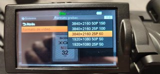 Videocámara Profesional Sony 4K FDR-AX1E