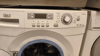 Lavadora Haier Blanca Carga Frontal 9 kilos