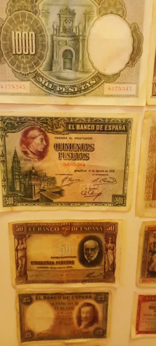 Billetes antiguos España