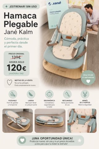 Hamaca Plegable Jané Kalm. A estrenar.